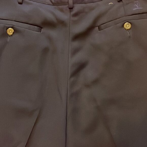 Tommy Hilfiger Navy Flat Front Creased Dress Pants, size 33x32 - Picture 7 of 9